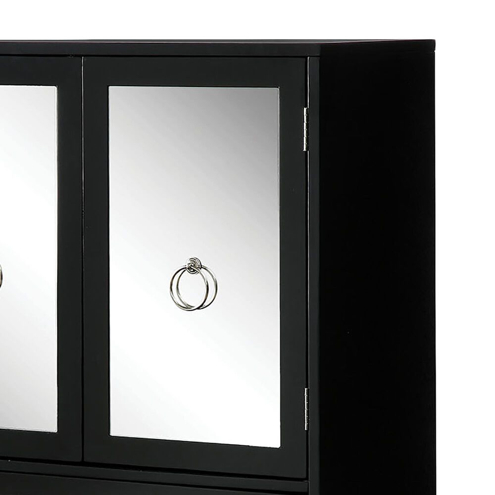 Furniture of America Covarrubias Wine in Black NFM