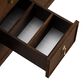 James Martin Kinnsden 72" Double Bathroom Vanity in Sable Oak with 3 cm Victorian Silver Silestone Top and Rectangular Sinks, , large