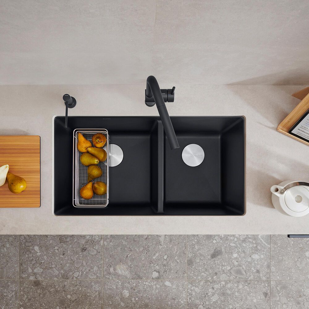 Blanco Precis 1-3/4 Double Sink in Coal Black, , large
