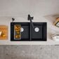 Blanco Precis 1-3/4 Double Sink in Coal Black, , large
