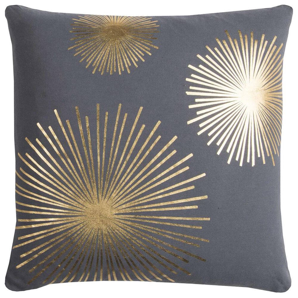 Rizzy Home Rachel Kate 20" x 20" Pillow Cover in Gold and Gray, , large