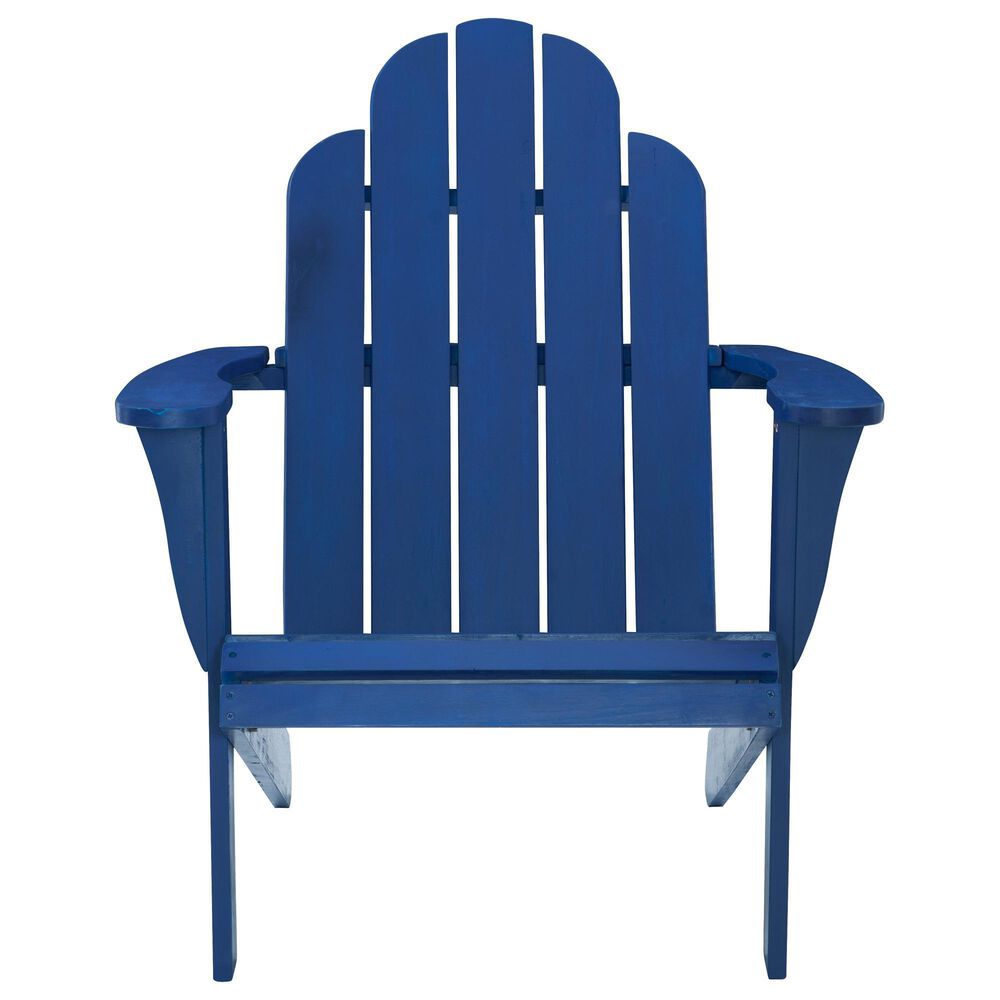 Linon Home Decor Adirondack Patio Chair in Blue, , large