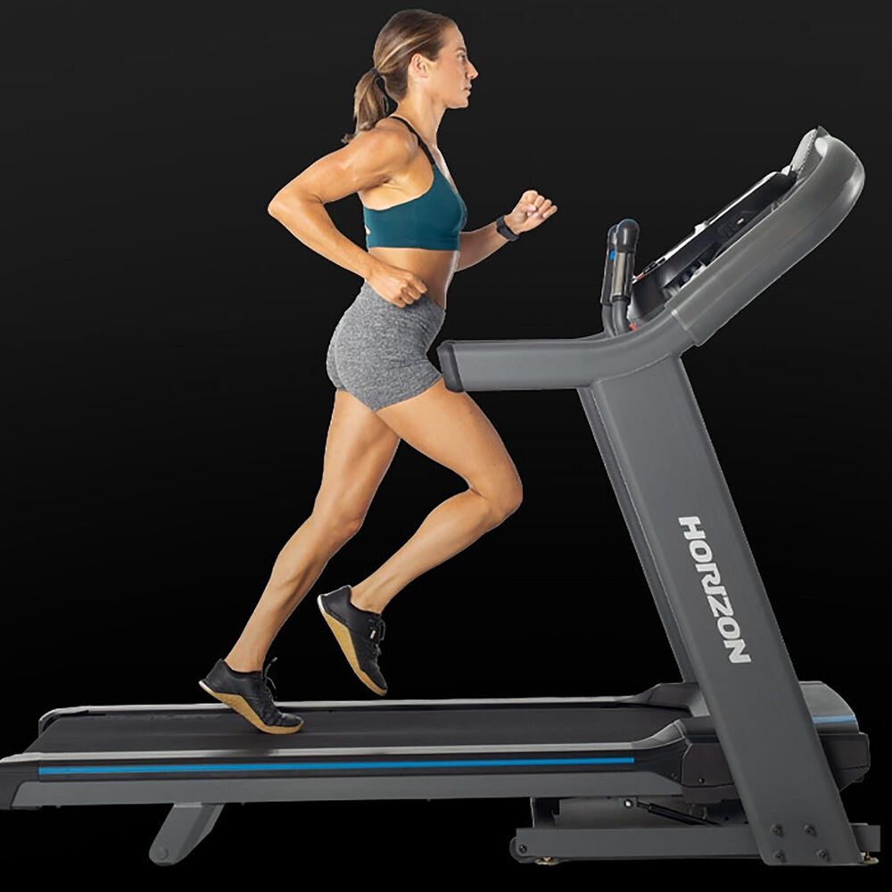 Horizon 7.4 AT Folding Treadmill in Black, , large