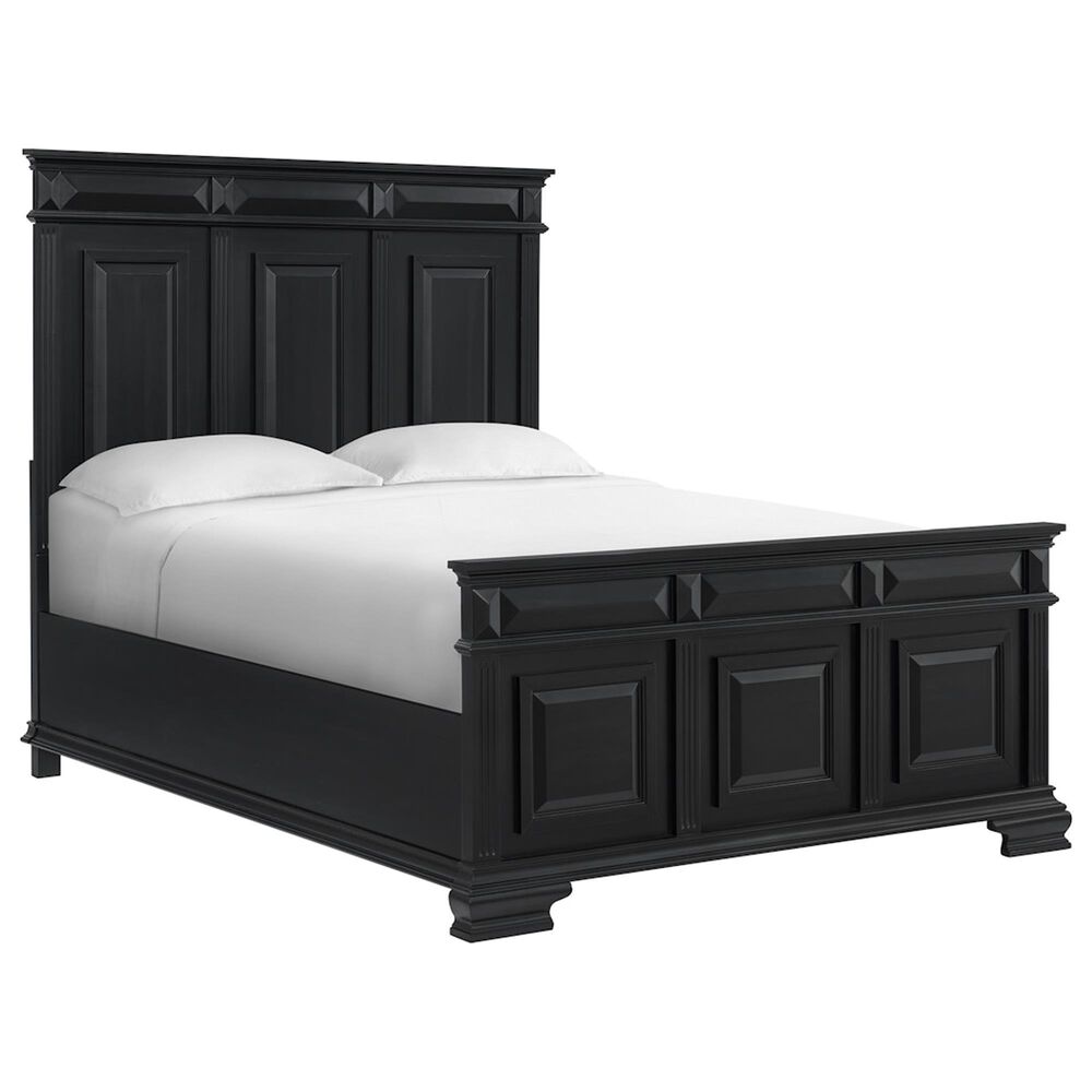 Mayberry Hill Passages 5-Piece Queen Panel Bedroom Set in Black, , large