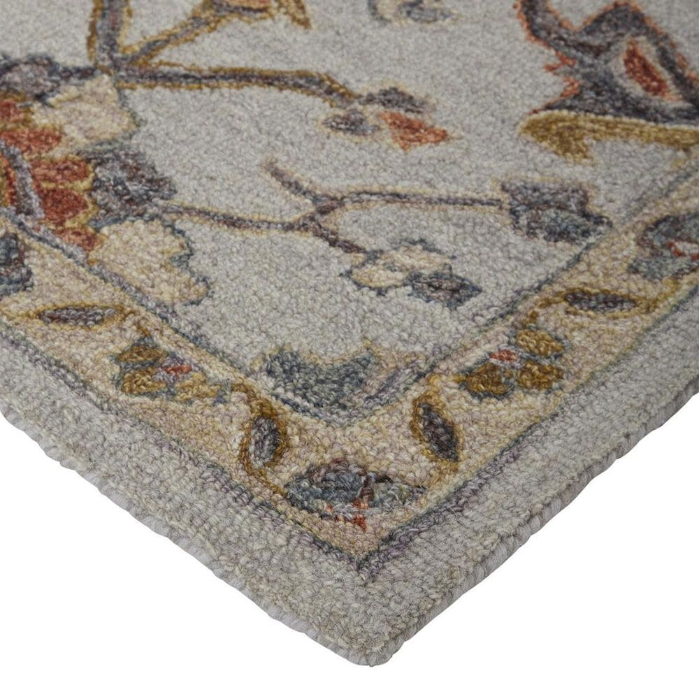 Feizy Fallon Gray and Multicolor 9&#39; x 12&#39; Area Rug, , large