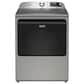 Maytag 5.2 Cu. Ft. Smart Top Load Washer and 7.4 Cu. Ft. Smart Gas Top Load Dryer Laundry Pair in Classic Silver, , large