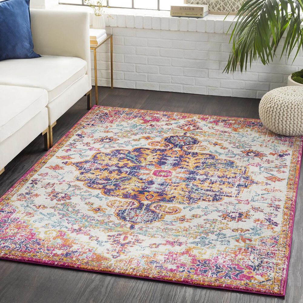Surya Harput HAP-1066 7&#39;10&quot; x 10&#39;3&quot; Beige, Saffron and Gray Area Rug, , large