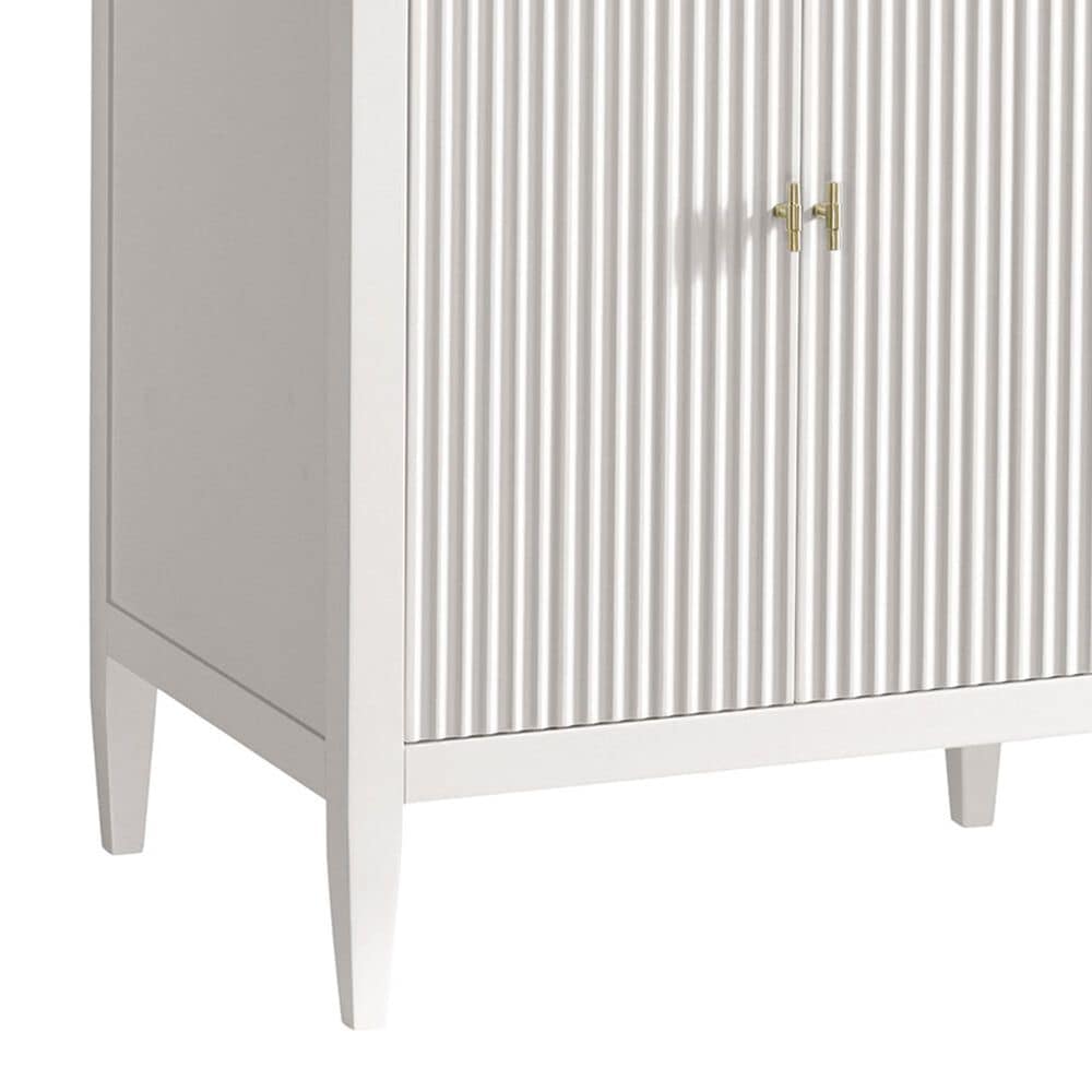 James Martin Vanities Myrrin 72&quot; Double Vanity in Bright White with 3 cm Arctic Fall Solid Surface Top, , large
