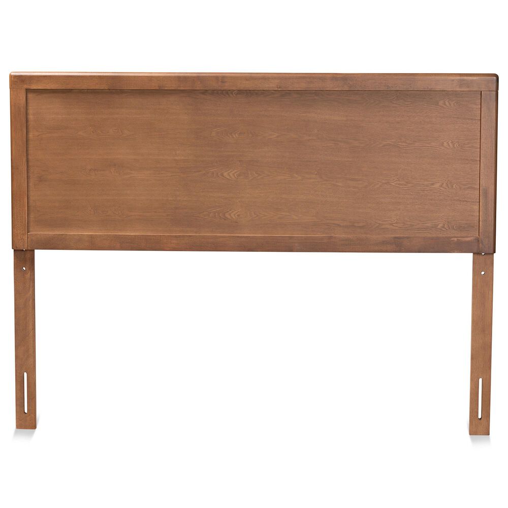 Baxton Studio Alan King Panel Headboard in Ash Walnut, , large