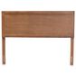 Baxton Studio Alan King Panel Headboard in Ash Walnut, , large