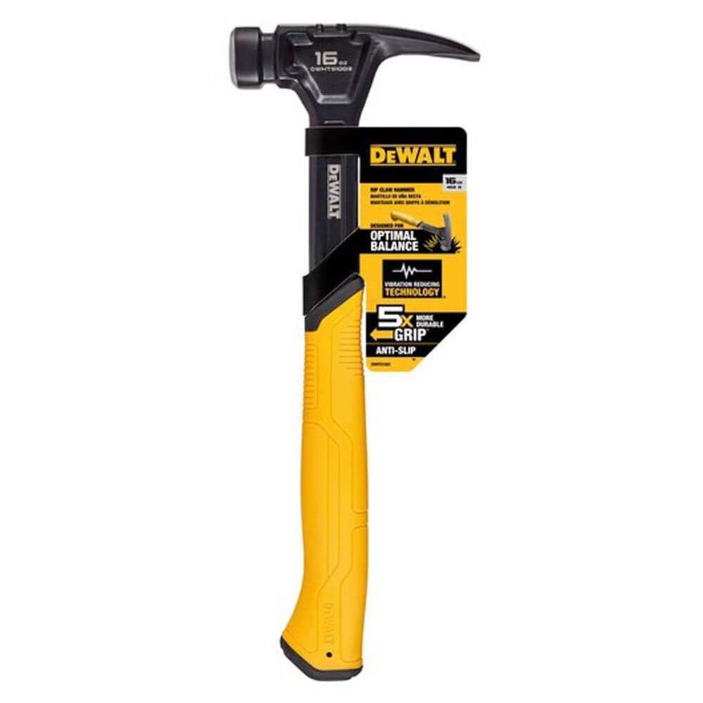 DeWALT 16oz Rip Claw Nailing Hammer, , large