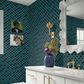 Ms International Azul Scallop 12" x 12" Porcelain Tile Mosaic Sheet, , large
