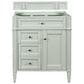 James Martin Vanities Brittany 30" Single Bathroom Vanity in Sage Green with 3 cm Victorian Silver Quartz Top and Rectangular Sink, , large