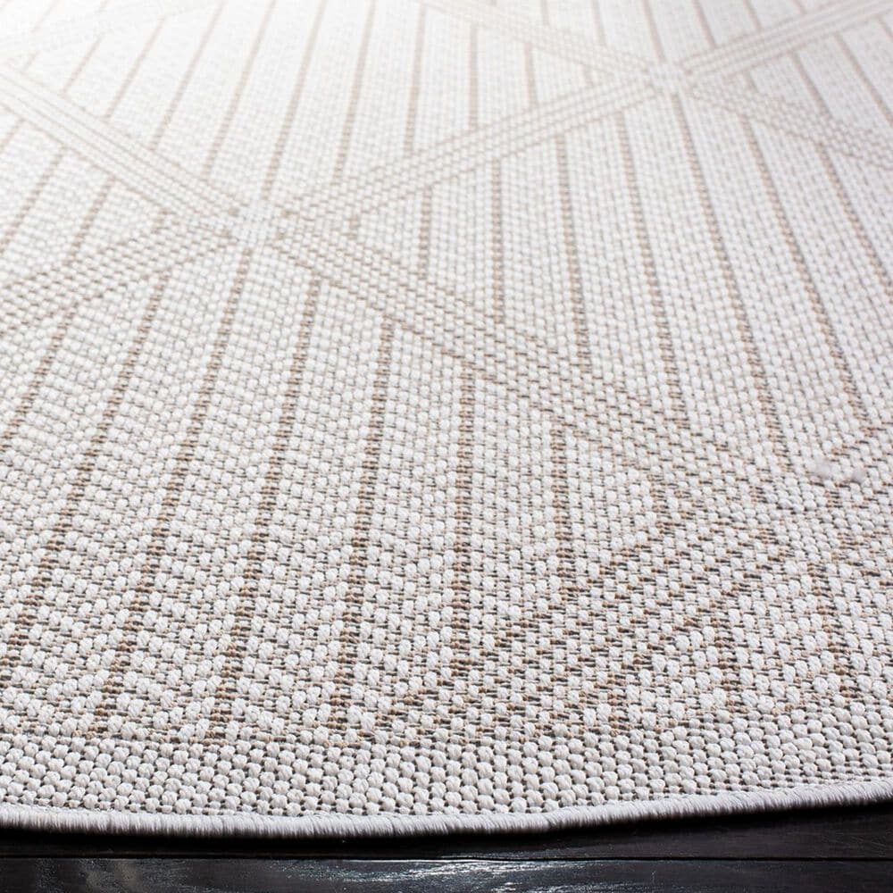 Safavieh Bermuda 8&#39; Round Cream and Grey Indoor/Outdoor Area Performance Rug, , large