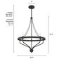 Hunter Merlin 5-Light Chandelier in Noble Bronze, , large