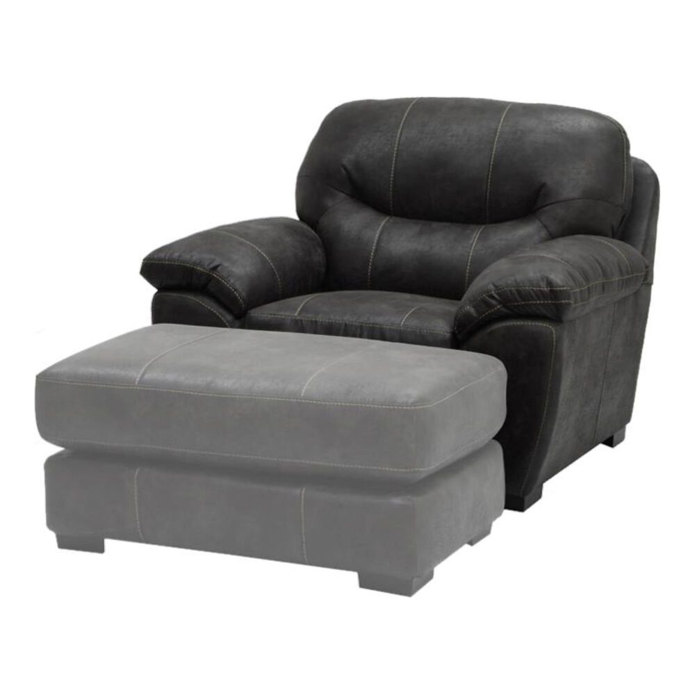 Catnapper Casual Gray Bonded Leather Chair , , large