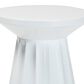 Baxton Studio Ulmer Patio Side Table in White, , large