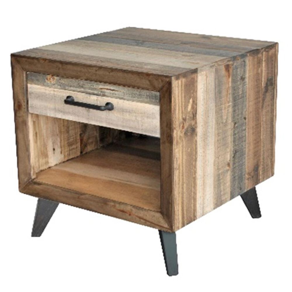 Urban Roads Victoria End Table in Rustic Pine, , large