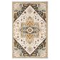 Oriental Weavers Alfresco Medallion 28407 10" x 13" Ivory Area Rug, , large