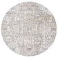Surya Cardiff CDF-2310 Charcoal, Light Gray, Medium Gray, Camel and Blue 7"10" Round Area Rug, , large