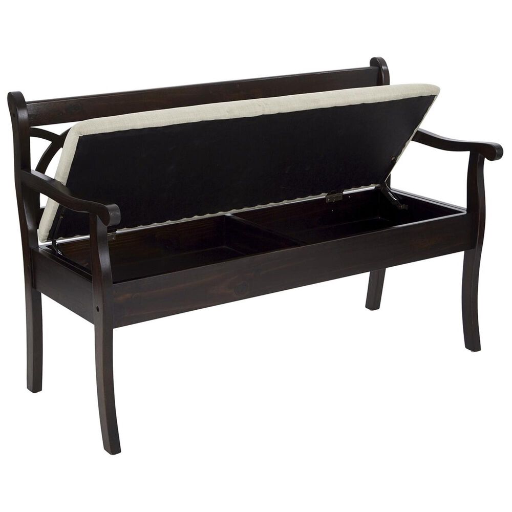 OSP Home Coventry Storage Bench in Black, , large