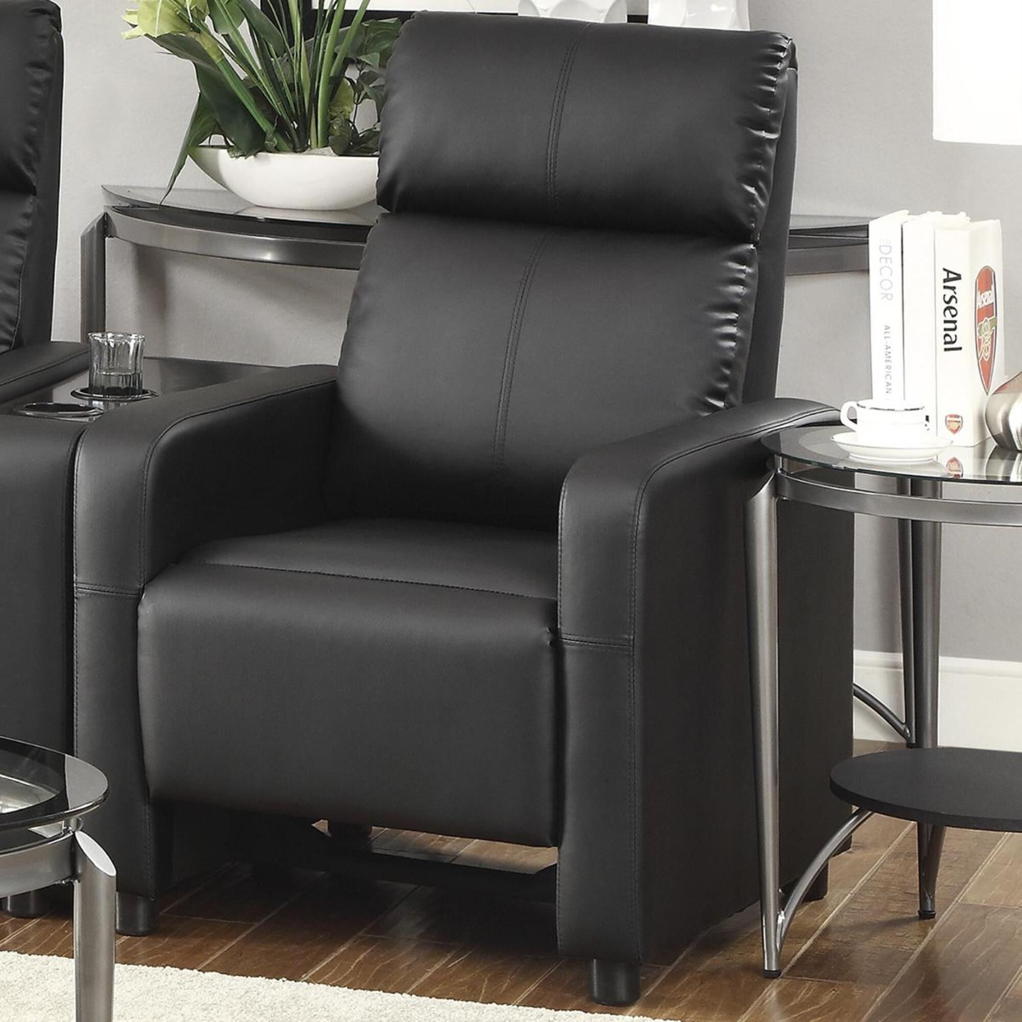 Push back chair with ottoman best sale