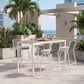 Zuo Modern Luft Patio Barstool in Beige and Green (Set of 2), , large