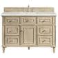 James Martin Vanities Lorelai 48" Single Vanity with Whitewashed Oak with 3 cm Ethereal Noctis Quartz Top, , large