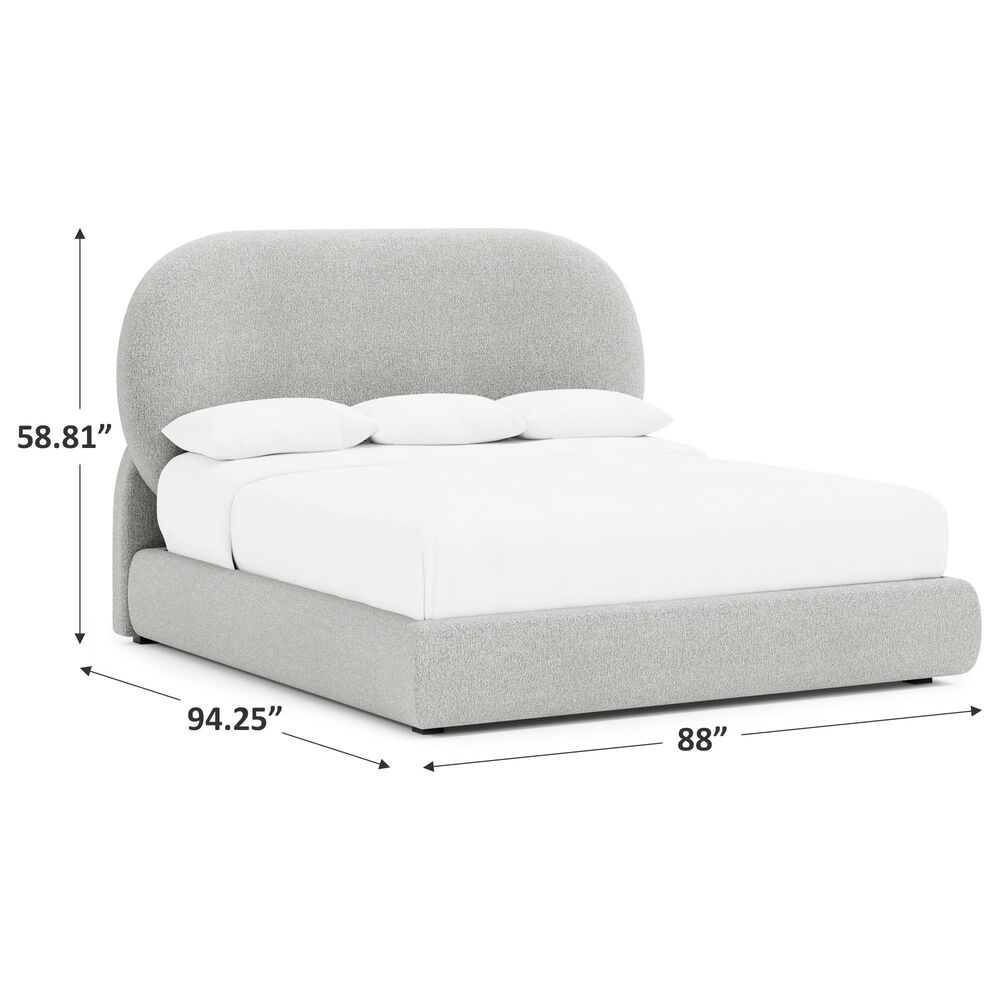 Bernhardt Monolith King Upholstered Panel Bed in Puma, , large