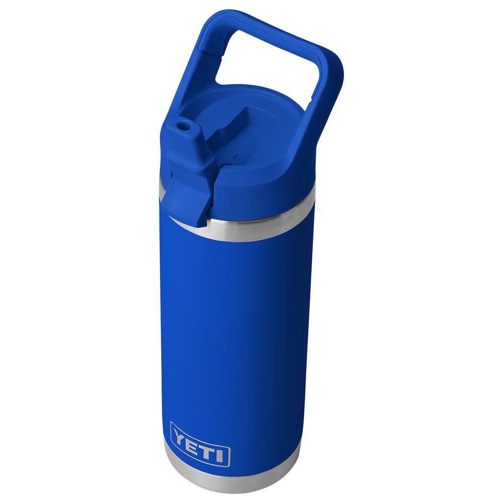 YETI Rambler 18 Oz Water Bottle with Straw Cap in Royal Blue, , large
