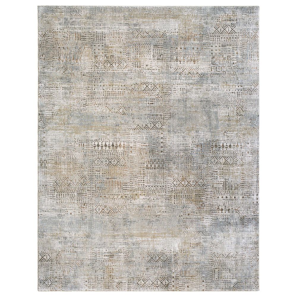 Surya Brunswick Cream, Light Gray, Charcoal, Light Brown, Mustard and Medium Brown 9' x 12'2" Area Rug, , large