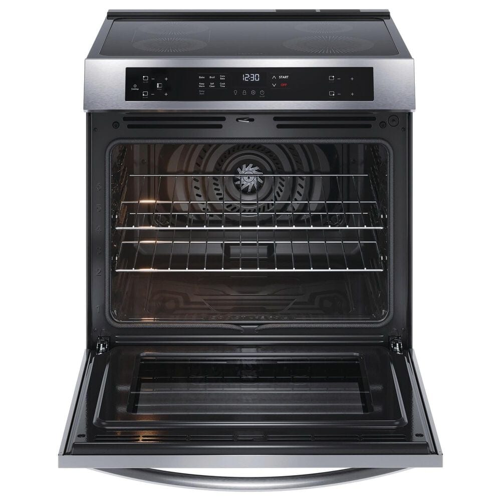 Frigidaire 2-Piece Kitchen Package with 5.3 Cu. Ft. Freestanding Induction Range and 1.8 Cu. Ft. Over-The-Range Microwave in Stainless Steel, , large