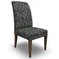 Best Home Furnishings Odell Side Chair with Forest Cushion in Dark Walnut, , large
