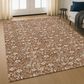 Dalyn Rug Company Soft Essentials Floral Paprika 8" x 10" Indoor/Outdoor Area Rug, , large