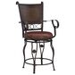 Linon Home Decor Beatrix Swivel Counter Stool in Bronze, , large
