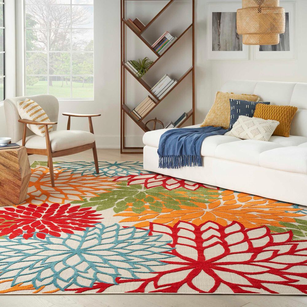 Nourison Aloha 12&#39; x 15&#39; Green Indoor/Outdoor Area Rug, , large