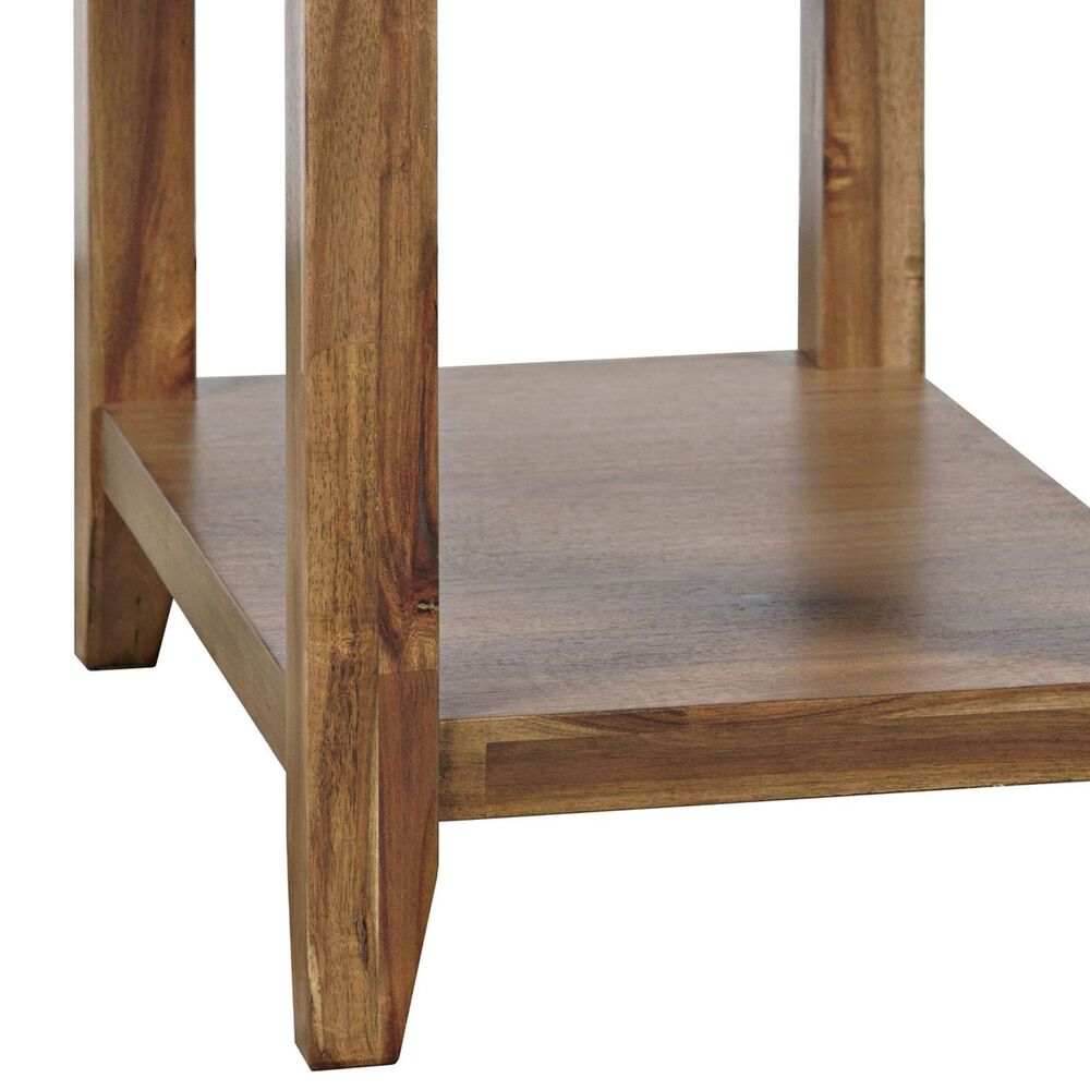 Jofran Claremont Chairside Table in Brown, , large