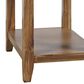 Jofran Claremont Chairside Table in Brown, , large