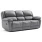 Furniture of America Glarus Manual Recliner Sofa and Loveseat Set in Dark Gray, , large