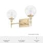 Hunter Xidane 2-Light Vanity in Alturas Gold, , large