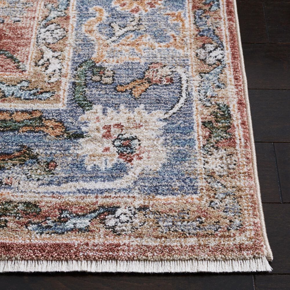 Safavieh Jasmine JSM338P 5&#39;3&quot; Square Rust and Blue Area Rug, , large