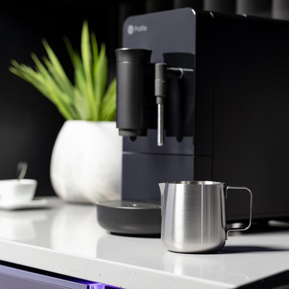 GE Profile 40.5 Oz Automatic Espresso Machine in Black, , large