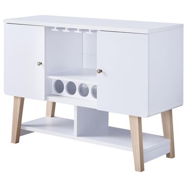 Furniture of America Oneill Wine Cabinet in White, , large