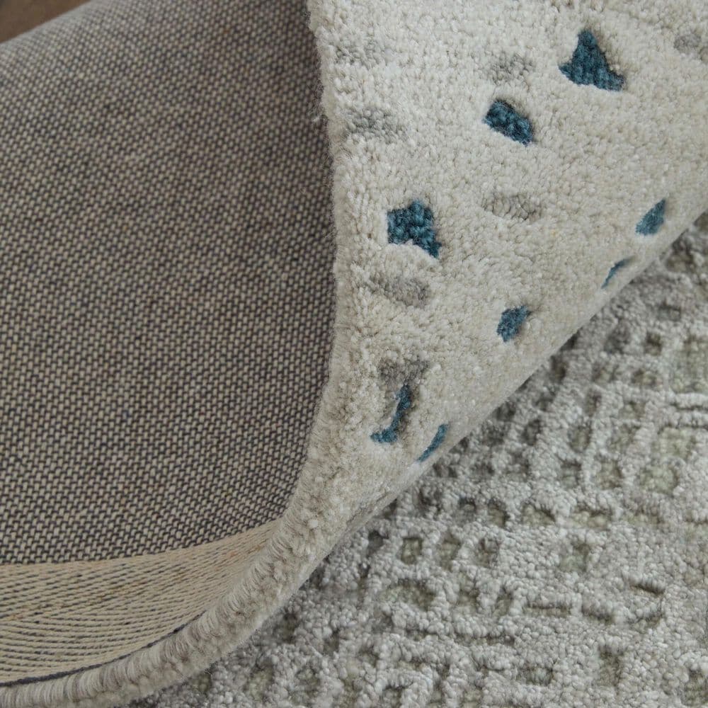 Feizy Zarah 2&#39; x 3&#39; Beige and Blue Area Rug, , large