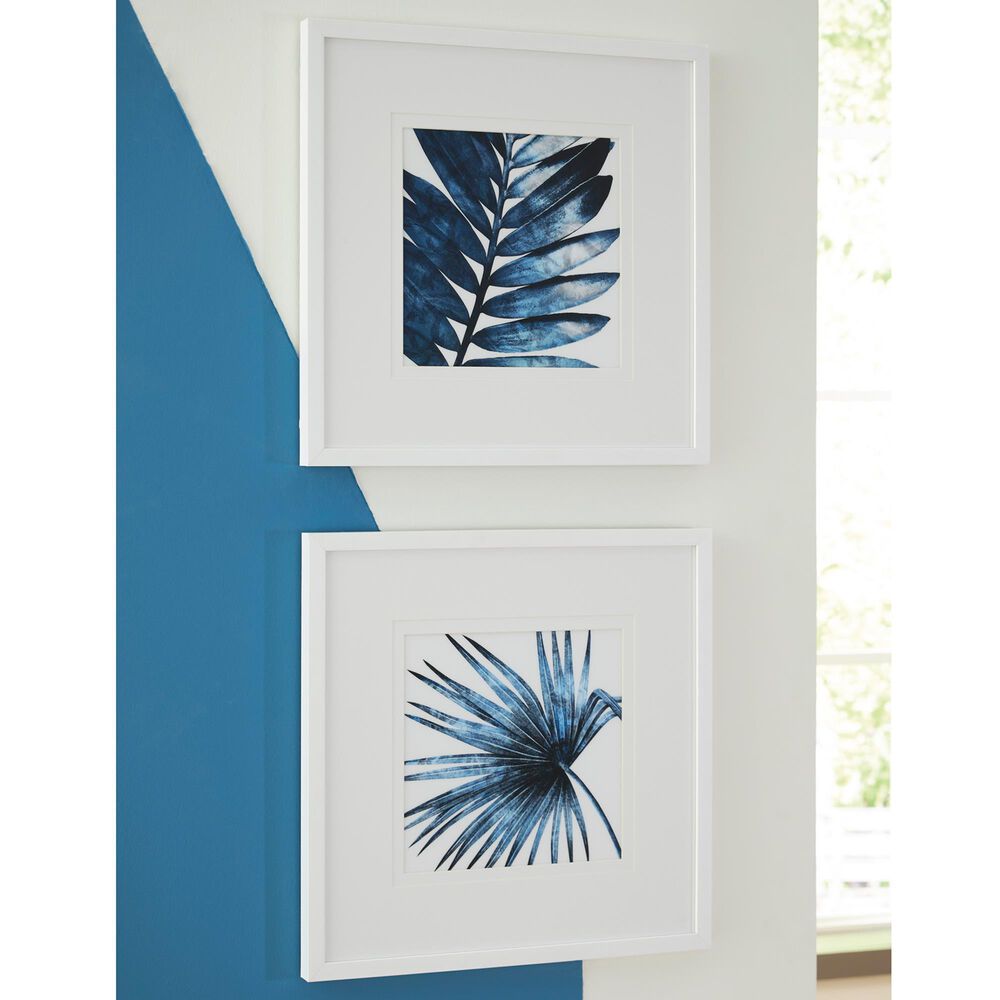 Ashley Breelen 20&quot; x 20&quot; 2-Piece Wall Art Set in Blue and White, , large
