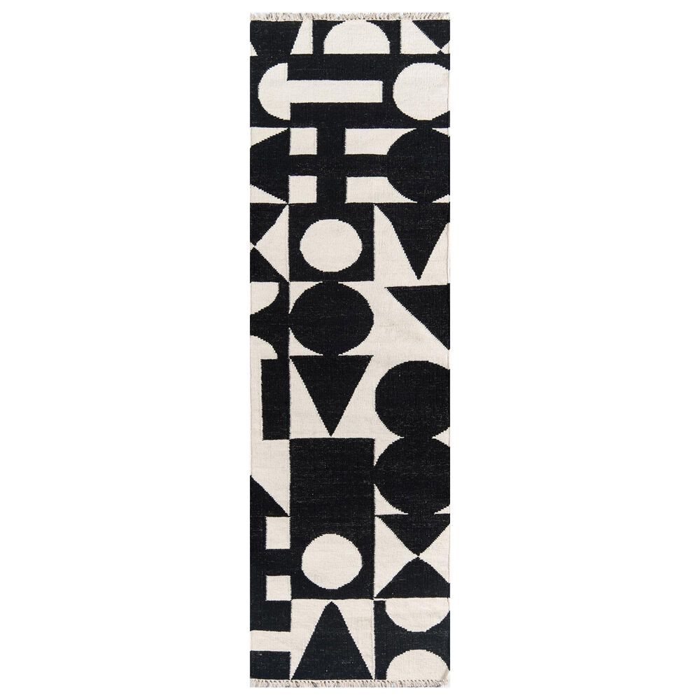 Momeni Topanga 2"3" x 8" Black Runner, , large