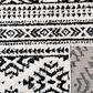 Safavieh Tulum Bohemian 5" Square Black and Ivory Area Rug, , large