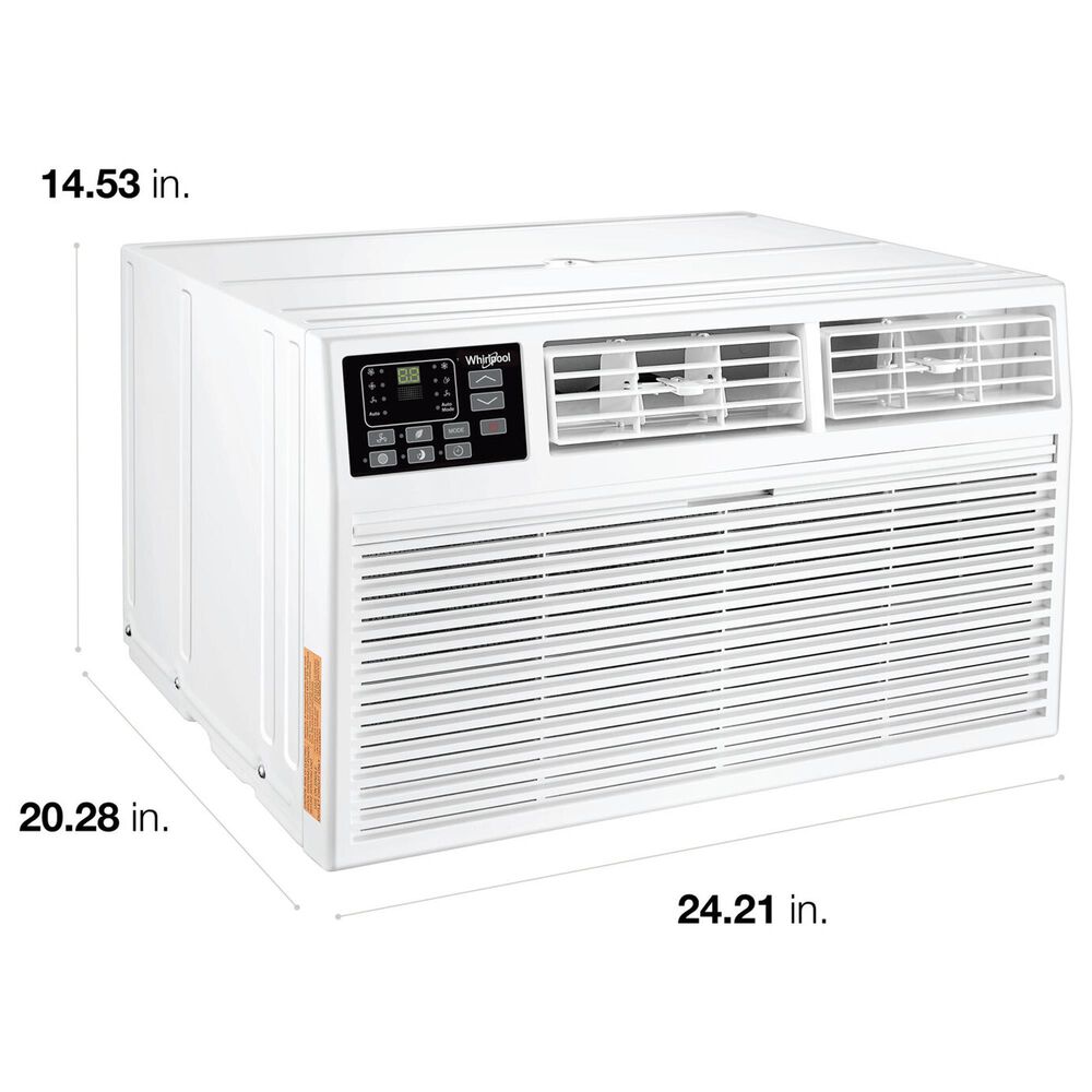 Whirlpool 12000 BTU Electronic Through the Wall Air Conditioner with Heat Pump in White, , large