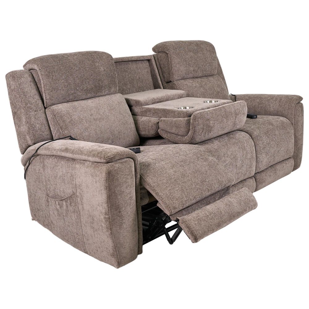 Synergy Home Furnishings Llc Power Reclining Sofa with Air Massage in Rex Bungee Cord, , large