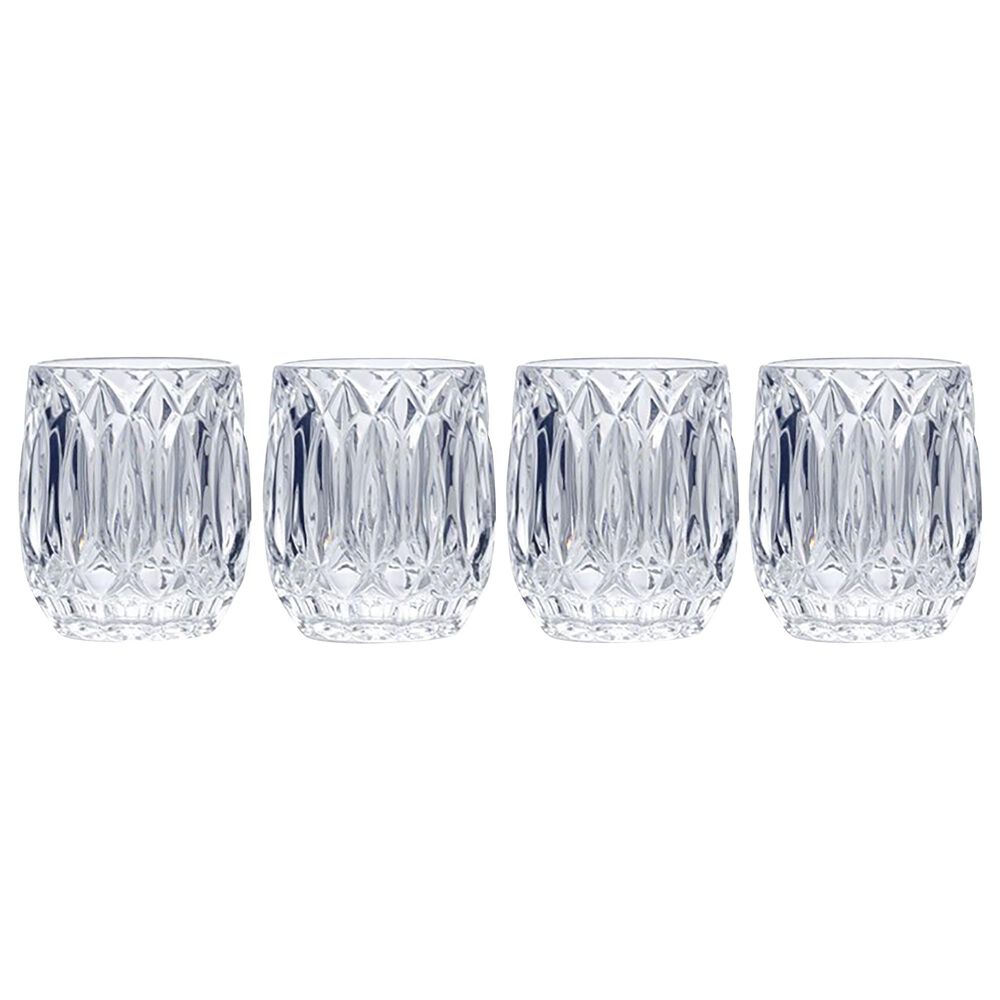 Lifetime Brands Mikasa Saxon 10 Oz Double Old Fashioned Glasses in Clear - Set of 4, , large